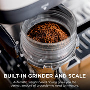 Ninja Luxe Premier 3-in-1 Coffee Machine, Silver ES601UK | Cappuccino, Cold Brew & Espresso Maker With Built in Bean Grinder & Milk Frother, Easy to Use, 4 Automated Froth Presets