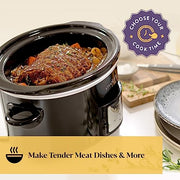 Crock-Pot Digital Slow Cooker | 3.5 L (3-4 People) | Programmable Countdown Timer | UK 3 Pin Plug | Black [CSC113]