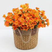 🌼Artificial Outdoor Sunset Mums Flowers - UV resistant, Waterproof, Windproof