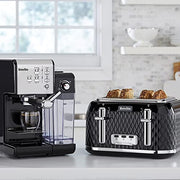 Breville Curve 4 Slice Toaster with High Lift & Wide Slots | Black & Chrome [VTT786]