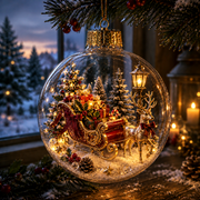 🔥Limited time 70% OFF -✨🎄 Glowing Christmas Story Ornament – Light-Up Mini Holiday Scene