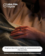 RingConn Gen 2 Air Ultra-Thin Smart Ring(Size 8, Dune Gold) | 10-Day Battery Life, Fitness/Sleep/Stress/HR Tracker for Women&Men, No App Fee for Standard Features,iOS & Android Compatible