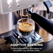 Ninja Luxe Premier 3-in-1 Coffee Machine, Silver ES601UK | Cappuccino, Cold Brew & Espresso Maker With Built in Bean Grinder & Milk Frother, Easy to Use, 4 Automated Froth Presets