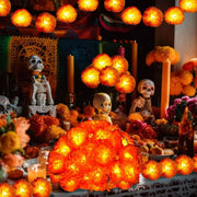 ✨LAST DAY SPECIAL 50% OFF! 🎃Artificial Marigold Flower LED String Lights