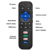 (2 Pack) Replacement Remote Control for Roku TV, for TCL Roku/Onn Roku TVs | for Hisense Roku/Sharp Roku/Element Roku/Westinghouse Roku/Philips Roku Smart TV (Not for Stick & Box) Ready Out of the Box