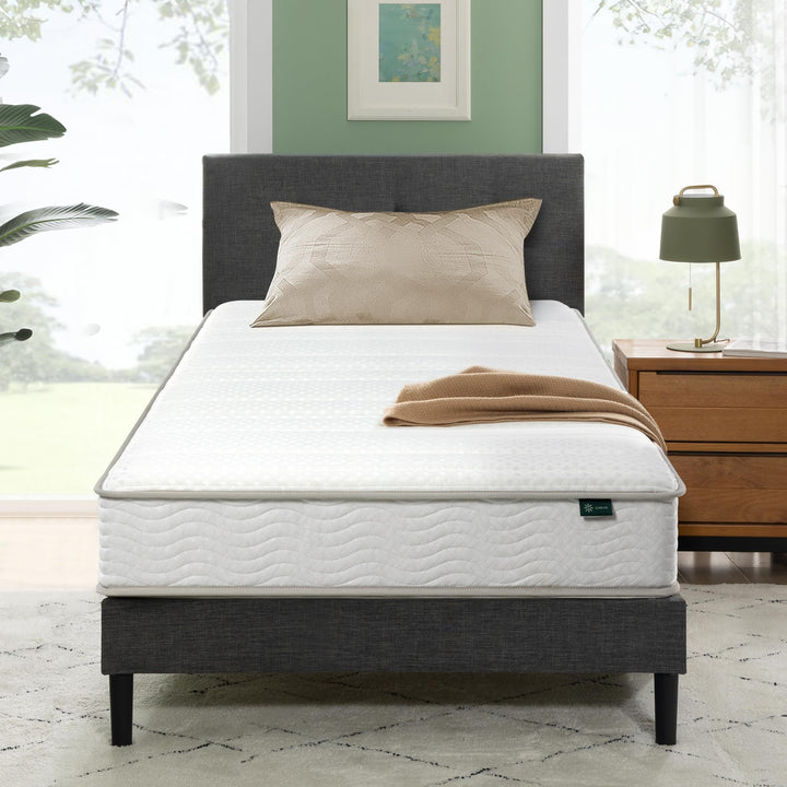 Zinus 6 Inch Twin Foam and Spring Hybrid Mattress, Medium Firm Feel | Fiberglass Free, Durable Support, Mattress in a Box, CertiPUR-US & OEKO-TEX Certified Safe Materials