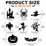 🎃 Halloween LED Silhouette Wall Light Stickers – Spooky Glow Made Easy! 👻✨
