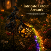 💥 LAST DAY 50% OFF✨--🧙‍♀️✨ Halloween Witch Cauldron Light – Spooky Garden Glow for a Magical Night 🎃🕯️