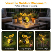 🌙🍃  LIMITED-TIME 50% OFF! Hanging Solar Bee Light – Warm Amber Glow, Flicker-Free, Perfect for Garden Parties, Camping, or Kids’ Rooms – Spread Joy Day and Night 🌞🌜