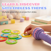 📢 LIMITED TIME 60% OFF! ⏰ Early Education Projector Torch for Kids 🔦 Click, Project & Learn – A Pocket-Sized Nighttime Adventure ✨