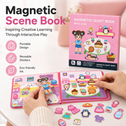 🧩 50% OFF NOW! 🧒 Kids Magnetic Quiet Book – Folding puzzle scenes, magnetic & educational – Boosts creativity & learning for boys & girls ✨